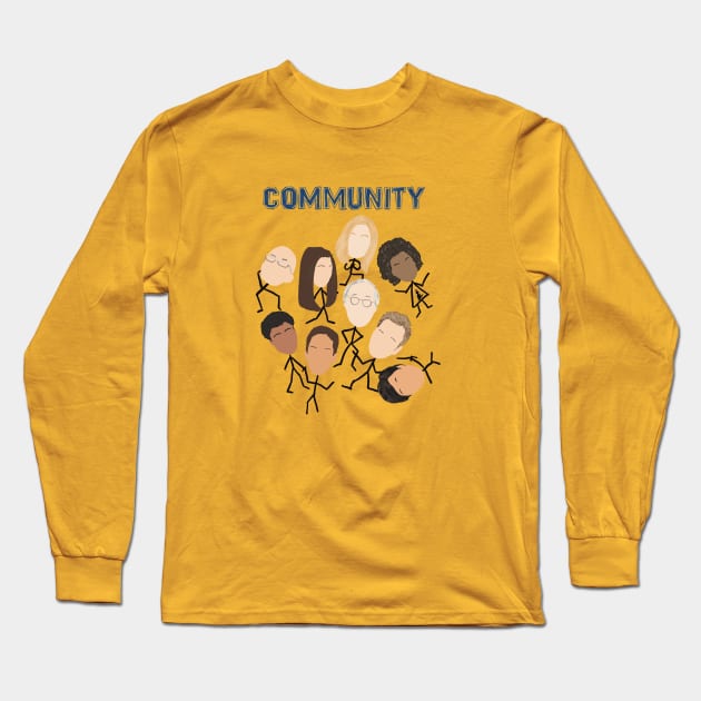 Community TV characters Long Sleeve T-Shirt by logoarts